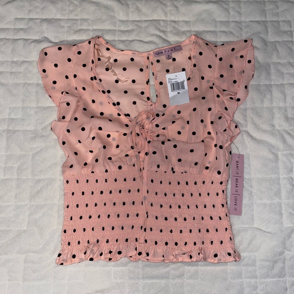 Blush combo top